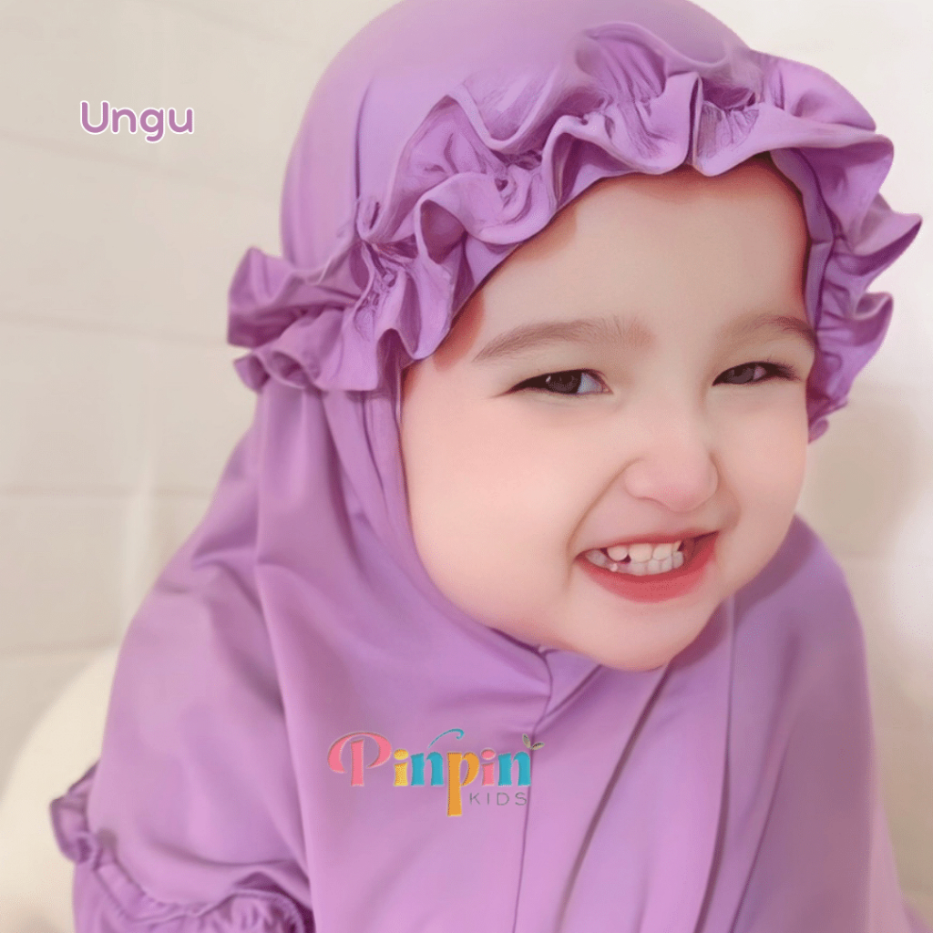 Pinpin Kids - RAINA Kriwl Baby Hijab 0-3 YEARS / Baby Hijab / Girls Headscarf