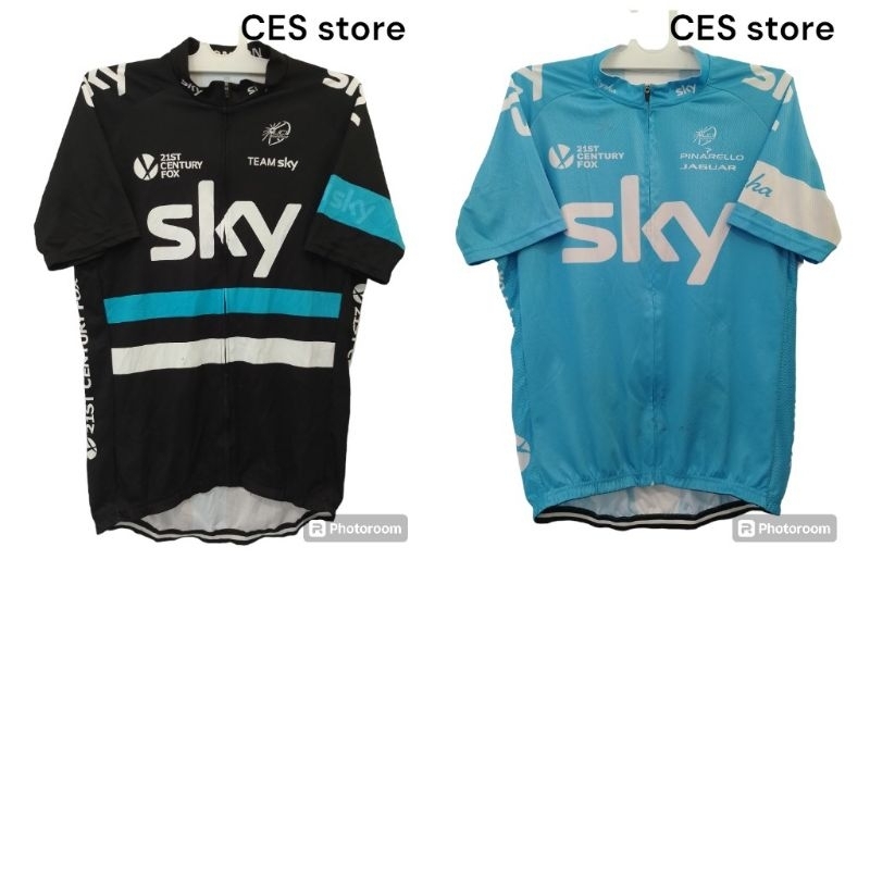 Seli team sky mtb เสื้อกีฬาจักรยานเสือหมอบ