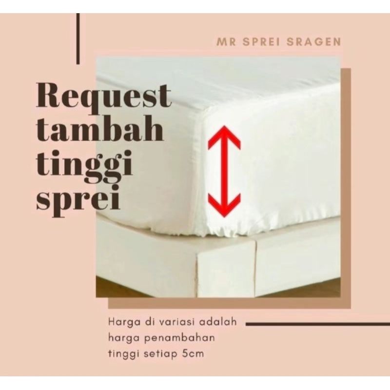 REQUEST เพิ่ม HEIGHT OF HOMEMADE BED SHEETS