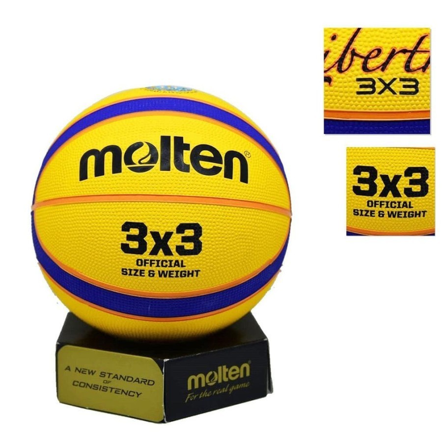 Molten 3x3 B33T2000 Libertria ลูกบาสเก็ตบอลแท้ ขนาด 6