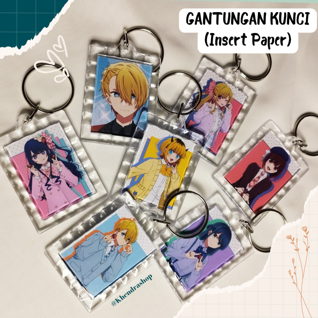 GANTUNGAN OSHI ANIME พวงกุญแจพวงกุญแจ NO KO