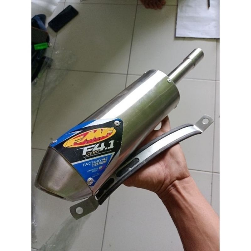 ท่อ Tune Canister Fmf f4.1 สําหรับ Kmx 125 Kmx 100 Dt 125 Dt 100 Ts 125 สแตนเลส