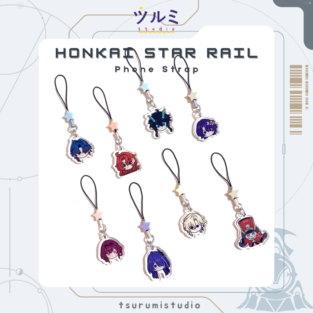 Gantungan Hsr Honkai Star Rail Phone Strap / Phone Charm / Mobile Hanger โดย tsurumistudio