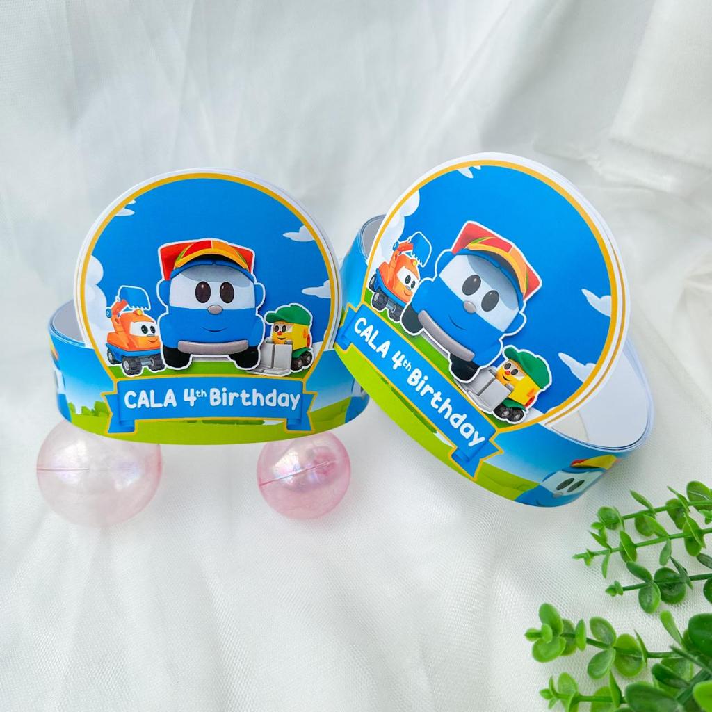 Leo The Truck - หมวกวันเกิด / ผ้าโพกศีรษะวันเกิด