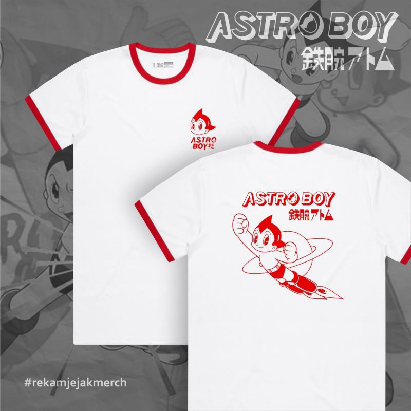 เสื้อยืด RINGER ASTRO BOY | เสื้อยืด ASTRO BOY สีขาว | RECORDING