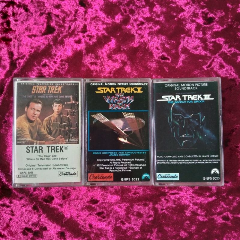 Original Soundtrack Cassette Cassette Star Trek (USA Pressgging ) ( 3 Cassette Pack