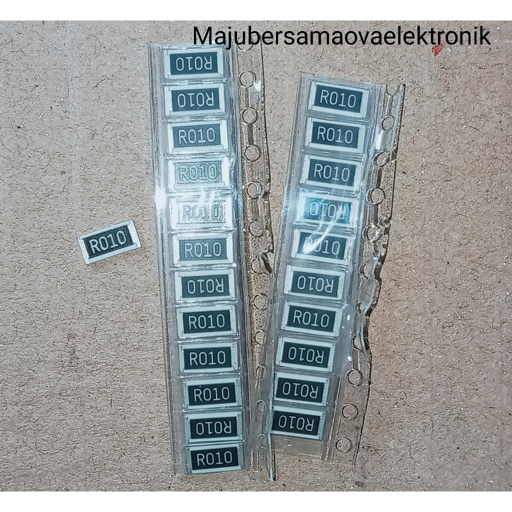 10mΩ 1206 ±1% ตัวต้านทานฟิล์มหนาตัวต้านทานชิป SMD 0.01R R010 เนื้อหา 10 ชิ้นเดิม