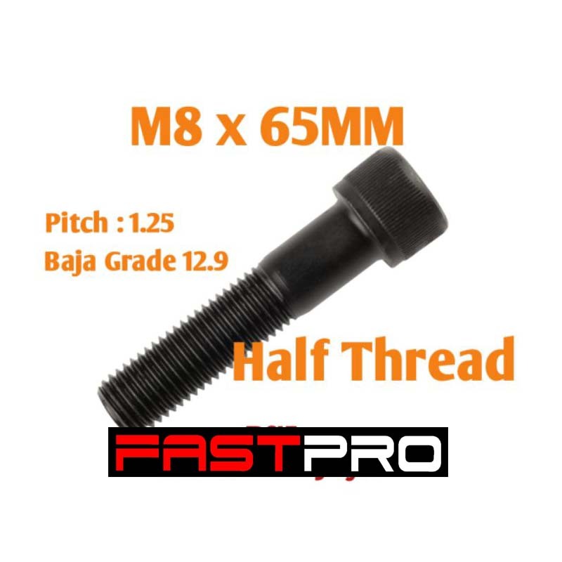 M8 x 65 Steel L Bolt / Socket Head L Key Grade 12.9 / HT ราคา 1 ชิ้น