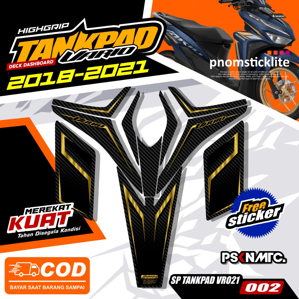 Tankpad Vario 2018 - 2021 Striping 125/150 Vario Dashboard protector (ฝาครอบแผ่นดาดฟ้า)