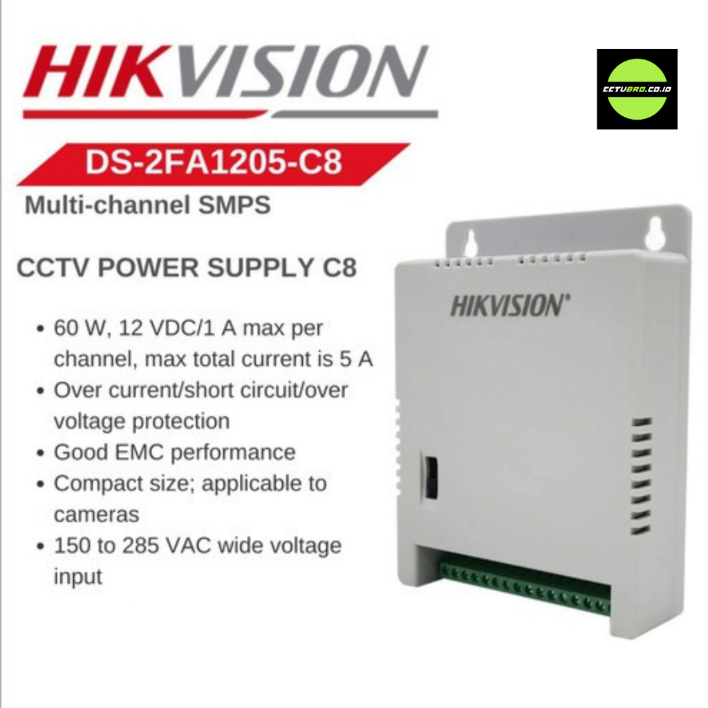 POWER SUPPLY กล้องวงจรปิด PSU ADAPTER HIK 8CH 12V 60W