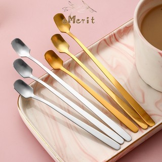 SENDOK STAINLESS STEEL GAGANG PANJANG / SENDOK KOPI MINUMAN DESSERT SERBAGUNA / SENDOK KOPI