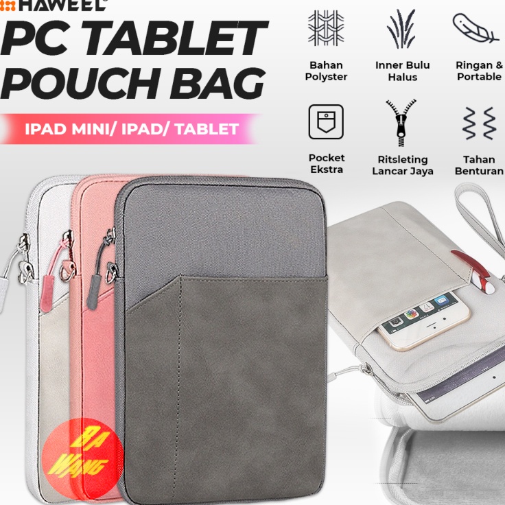 Haweel Sleeve Case Slim Bag Pouch Mini Bag Universal Phone iPad Tablet