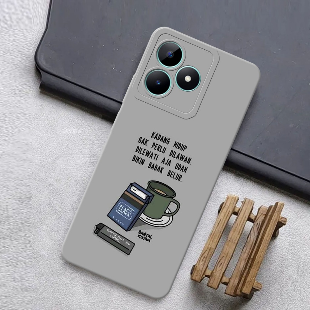 เคส HP Realme Note 50 C51 C53 เคสแฟชั่น Softcase Macaron ปกป้องกล้องปลอกโทรศัพท์มือถือตัวป้องกันโทรศ