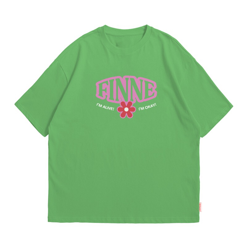 FINNE เสื้อยืด Alive สีเขียว