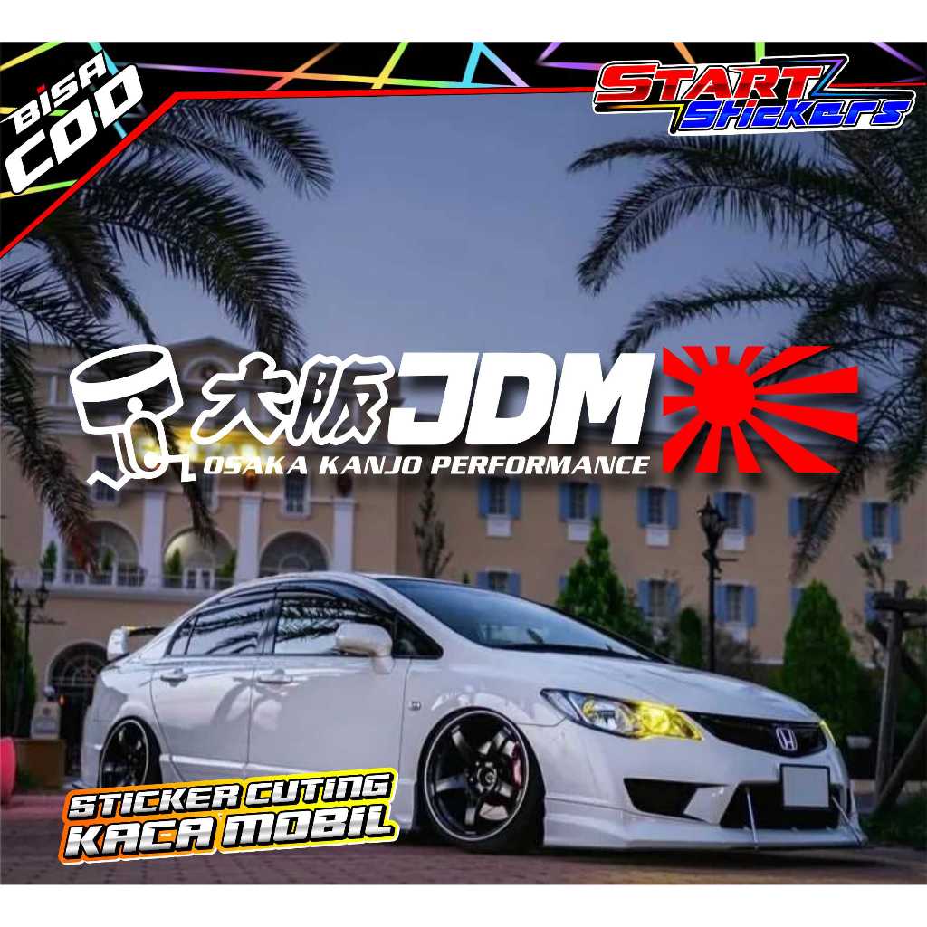 JDM MODEL CAR WINDOW CUTTING STICKER / JDM STYLE JAPAN MODIFIED CAR VARIATION STICKER