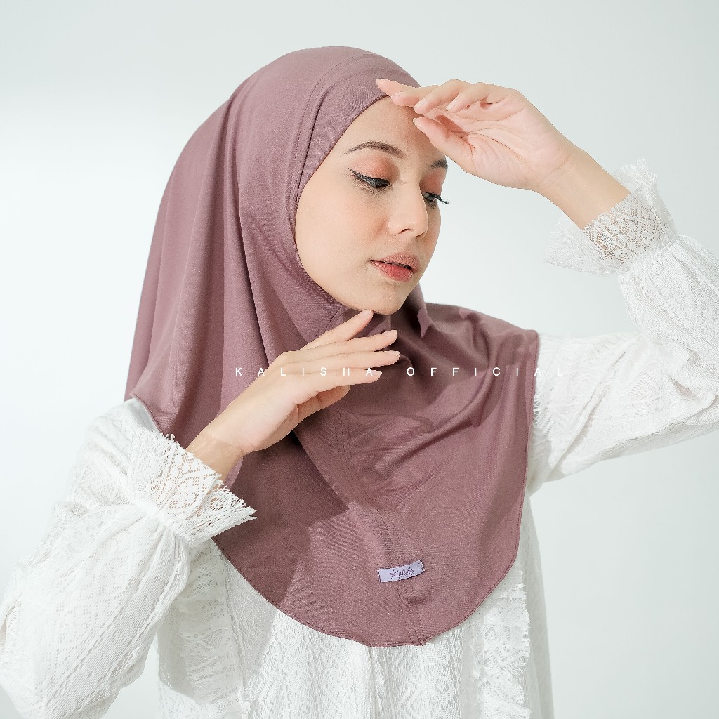 Bergo Hijab Non Pet Zizah Instant Veil Jersey Hijab Sports Bergo Sport Daily By Kalishaofficial