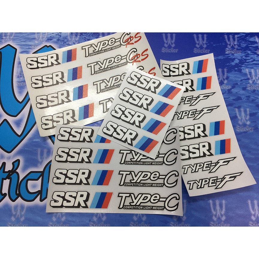 สติ๊กเกอร์ SSR sportrim สติ๊กเกอร์ SSR Type C Type RS Type F