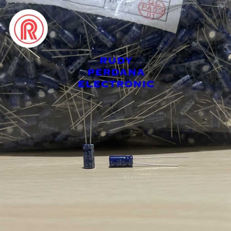 คาปาซิเตอร์ ELCO ELKO 47UF 16V 47 UF 16 VOLT