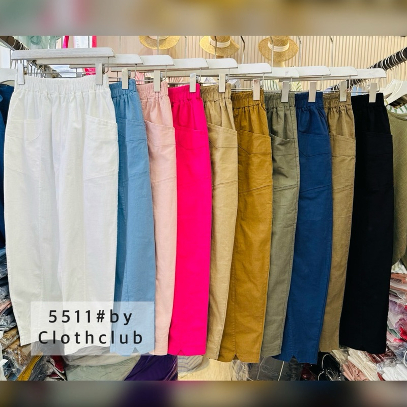 ปุ่ม 5511 LINEN PANTS IMPORT BANGKOK / PREEYA CLOSET BRAND LINEN TROUSERS