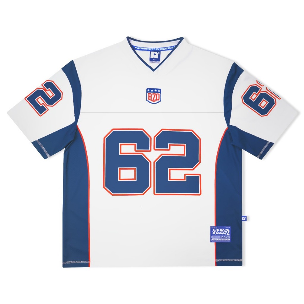 Rzq / 62 / number series / jersey / streetwear / oversize / boxy fit / vintage / blocke