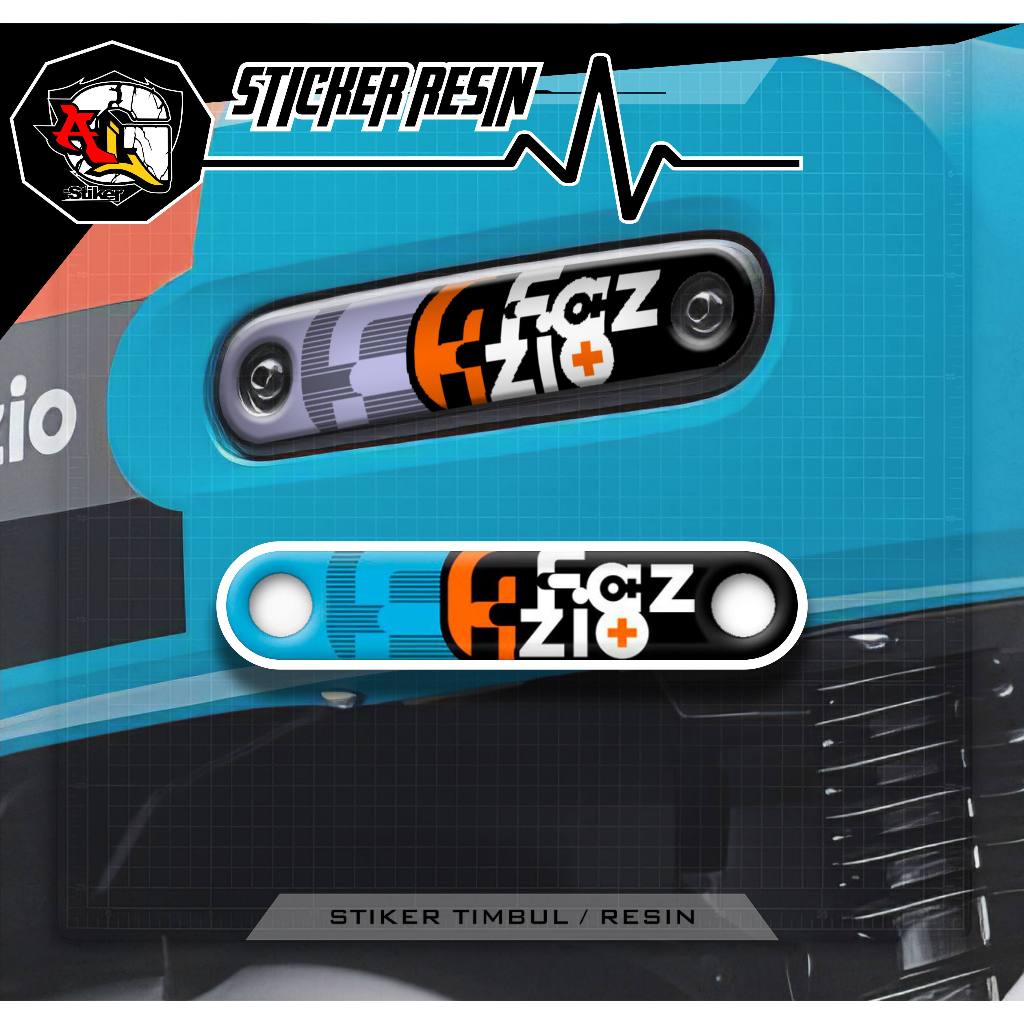 RESIN RAISED STICKER/FAZIZIO PANEL EMBLEM/PANEL.2/FAZZIO PANEL STICKER/FAZZIO MOTORCYCLE STICKER/SPEDOMETER ANTI-SCRATCH STICKER/FAZIO 125 MOTORCYCLE