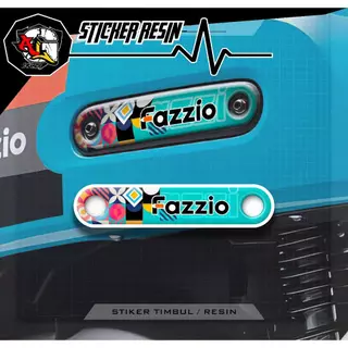FAZIO PANEL EMLEM/PANEL.5/RESIN STICKER/FAZZIO PANEL STICKER/MOTORCYCLE CLE STICKER/FAZIO 125 SPEEDOMETER PANEL/RESIN/RADISE