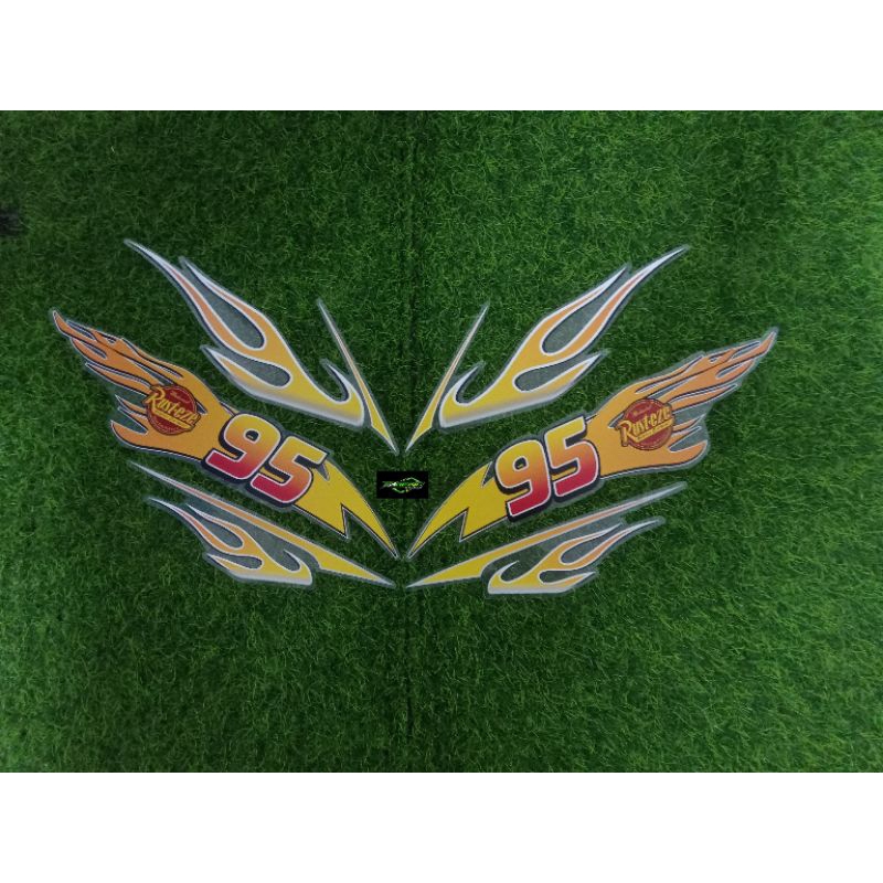 TRANSPARENT STRIPING ADV 160 การ์ดดีไซน์แบบกําหนดเอง MACQUEEN MOTIF