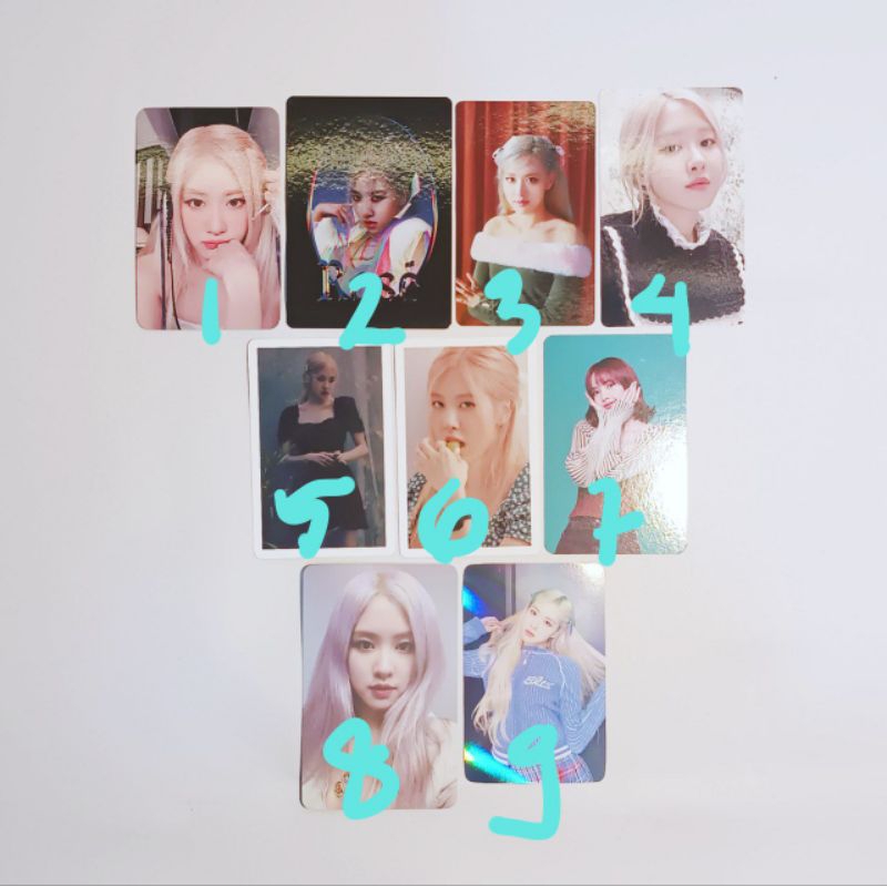 [HANGING Jnt] Blackpink Rosé Official Photocard DMM dear my muse POB BPTG Retro Trading Card ต้อนรับ