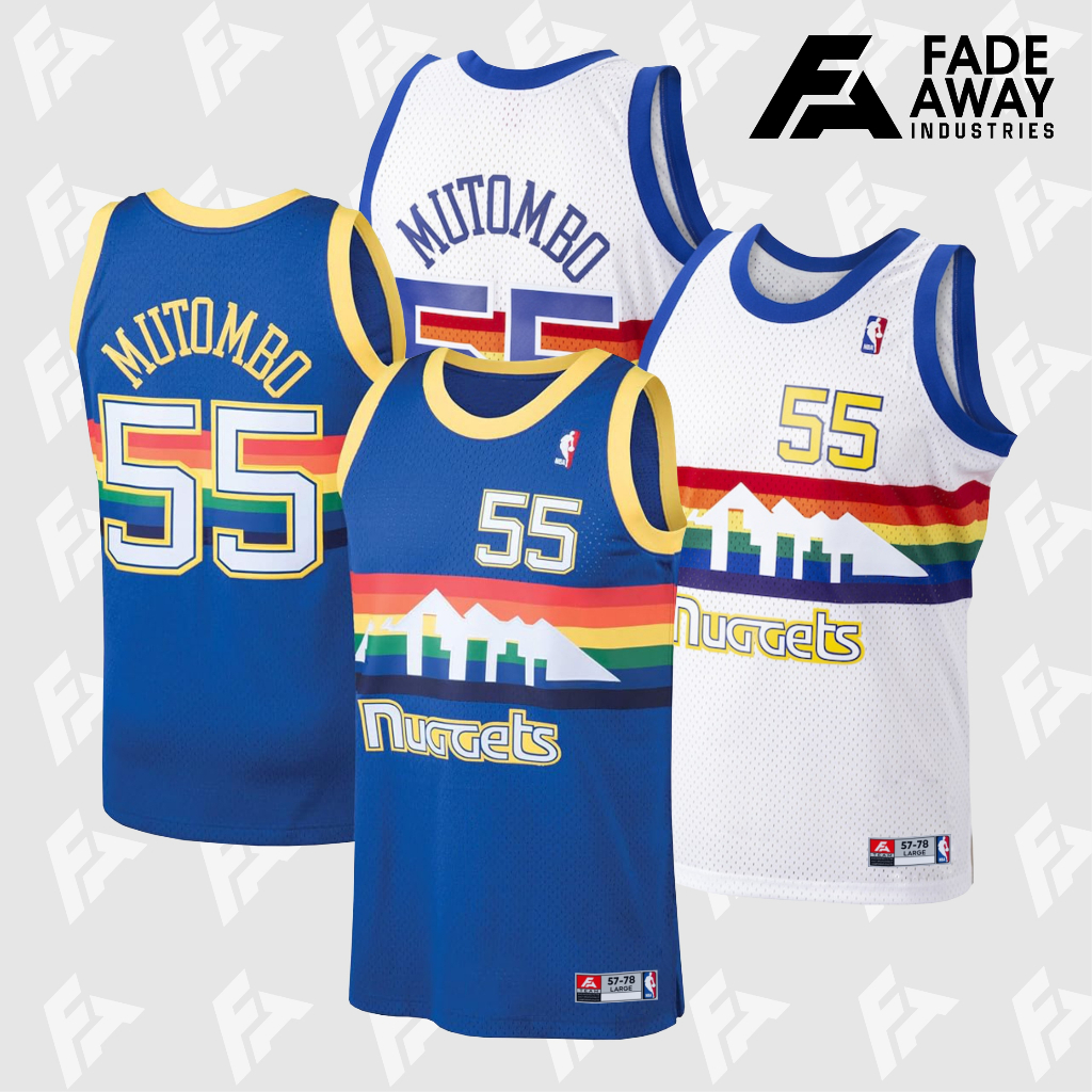 เสื้อบาสเก็ตบอล Nba DIKEMBE MUTOMBO 55 NUGGETS