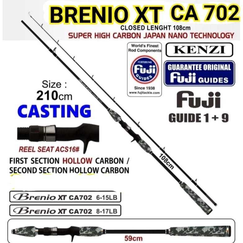 KENZI BRENIO XT CA702 ก้านสูบ 6 - 15LB CARBON ขนาด 210