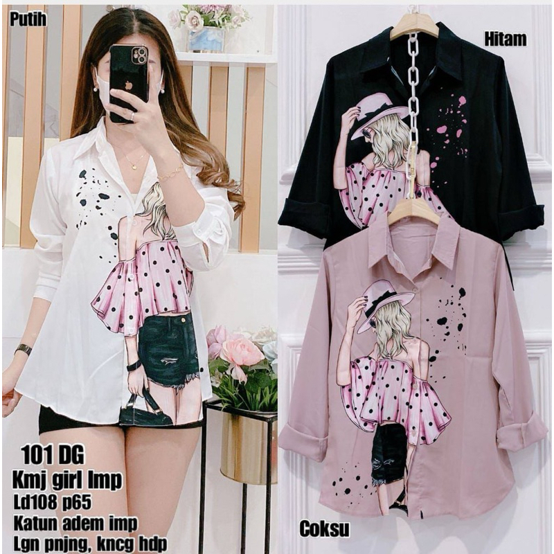 KEMEJA BEAUTIFUL PRINTING SHIRT LD 108 pjg 65-67