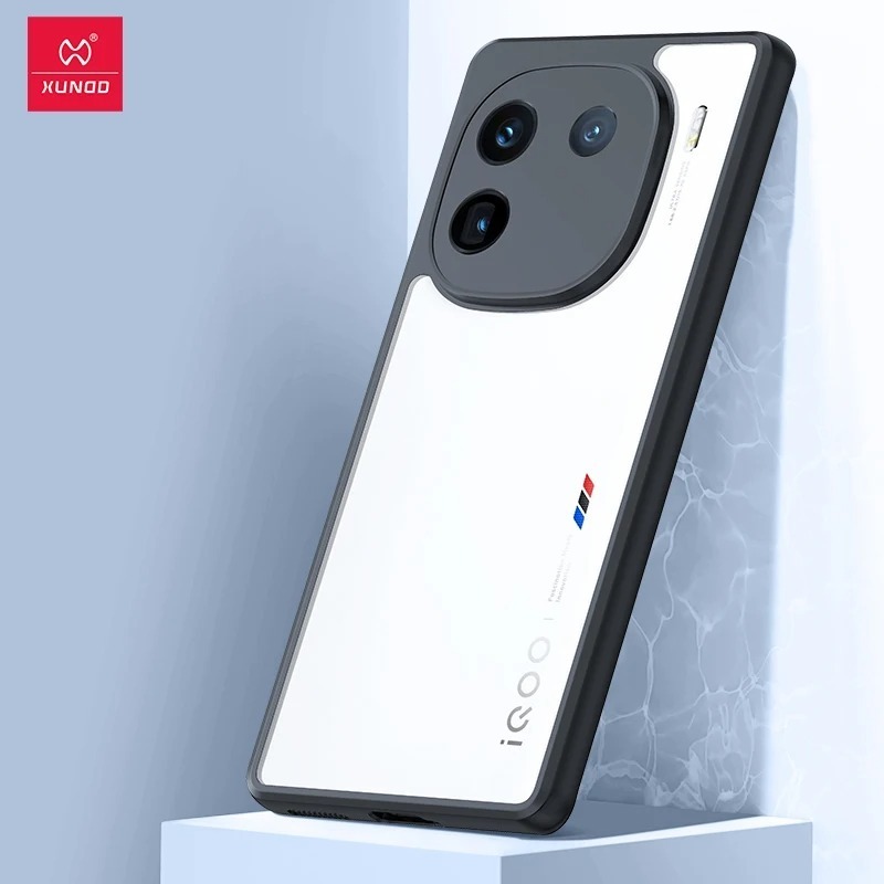 HOHA Case Vivo Iqoo 12 Case Fusion กันกระแทกเกราะ Slim Transparent