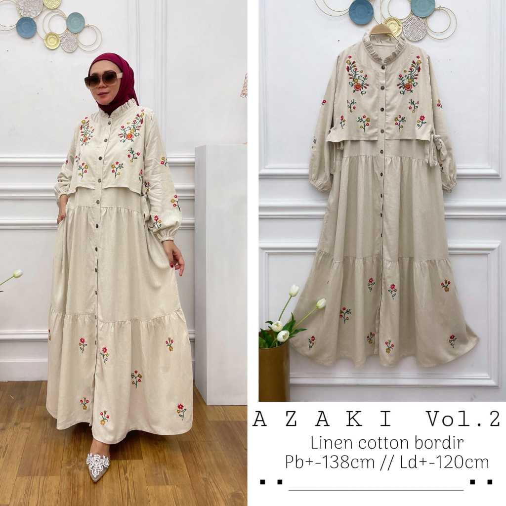 READY AZAKI VOL.2 PREMIUM EMBROIDERED DRESS by YSJ