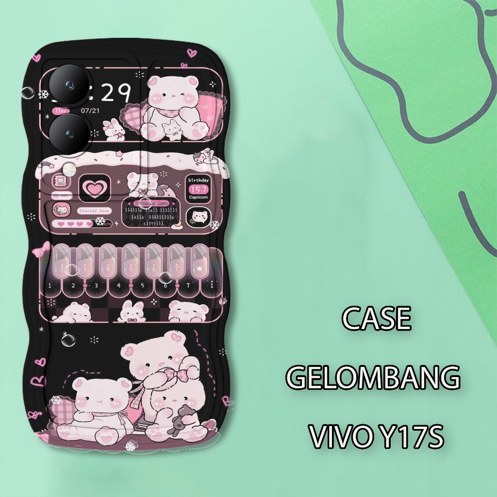 Soft Case WAVE Hp VIIVO Y17S - เคสกล้อง Pro - เคสแฟชั่น Cute Motif - เคสโทรศัพท์มือถือและผิว - Silic