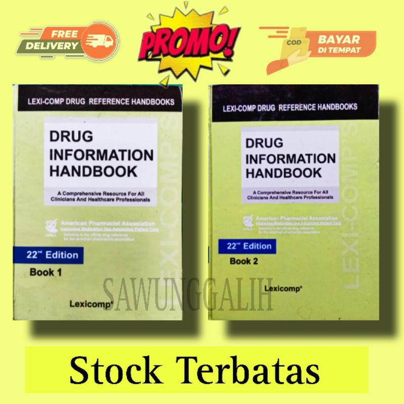 แพ็คเกจเดียว (DIH) DRUG INFORMATION HANDBOOK EDITION 22 เล่ม 1 & 2