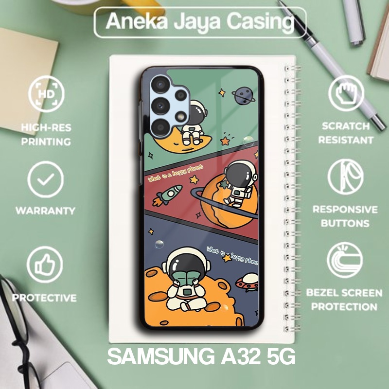 เคส Samsung A32 5g รุ่นล่าสุด - เคส Samsung A32 5g - Astronaut Motif - เคส Samsung Hp Softcase หลากห