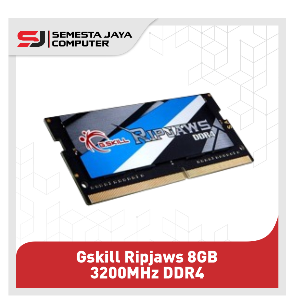 Sodimm Gskill Ripjaws 8GB 3200MHz DDR4 8GBx1 F4-3200C22S-8GRS แล็ปท็อป