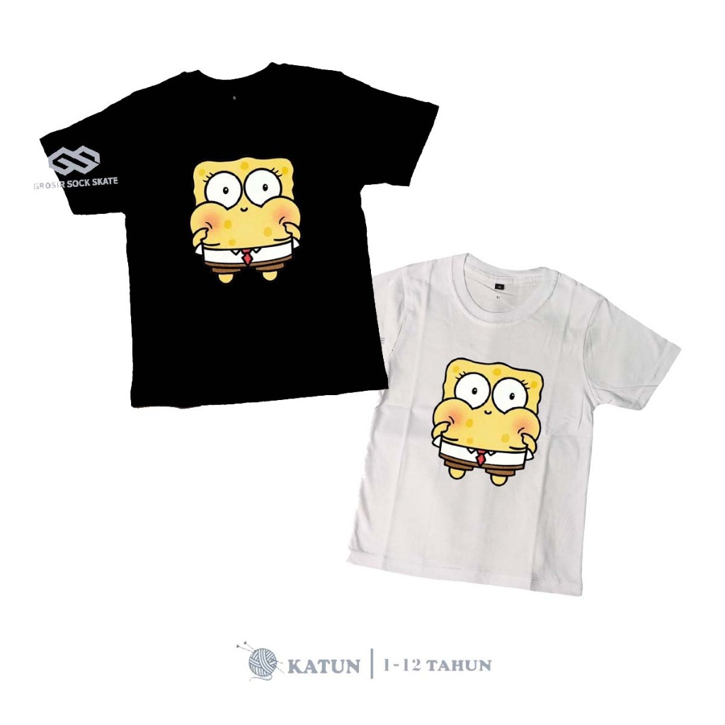 CHILDRENS BAND T-SHIRTS/ CARTOON SPONGEBOB MUSIC เสื้อยืด AGE 1-12 ปี