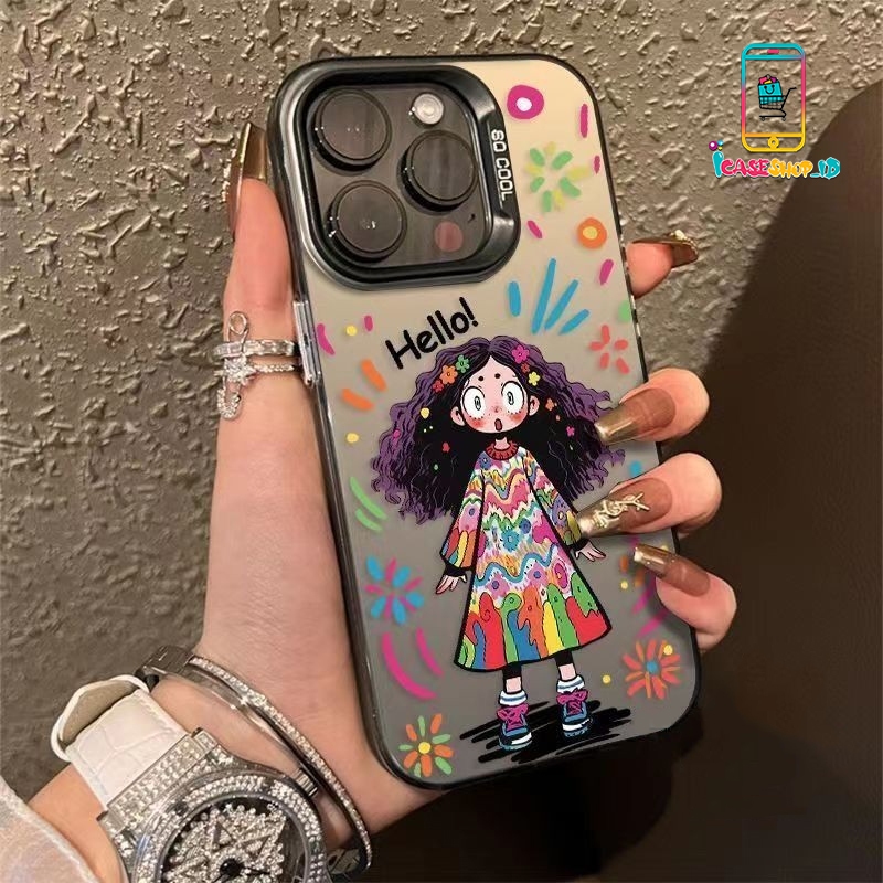SS900 SOFTCASE CUTE GIRL FULLCOLOR MOTIF สําหรับ SAMSUNG J2 PRIME A02 A02S A03 CORE AO3S A04 A04E A0