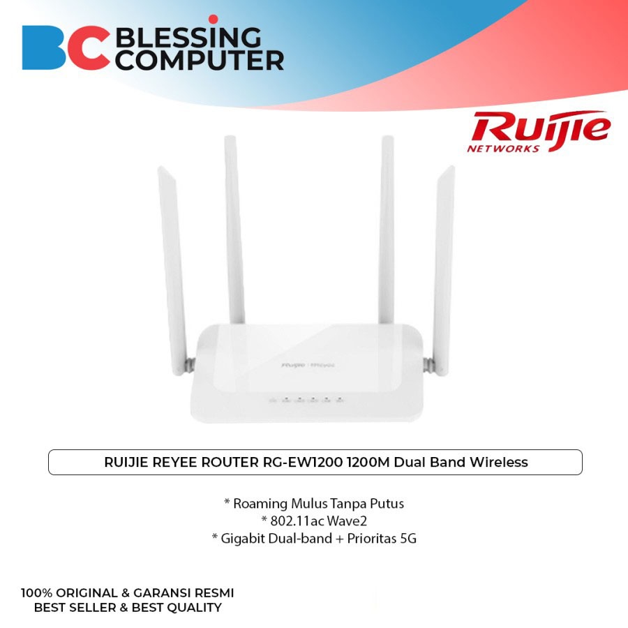 RUIJIE REYEE ROUTER RG-EW1200 1200M Dual Band Wireless