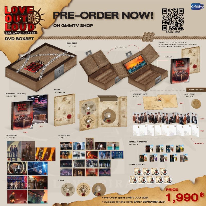 [READY] Dvd BOXSET LOVE OUT LOUD FAN FEST 2024 THE LOVE PIRATES || Sharing PHOTOBOOK โปสการ์ดโฟโต้กา