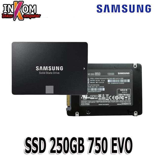 Ssd 250GB Samsung EVO 840 850 860 870 Sata III 2.5 นิ ้ ว