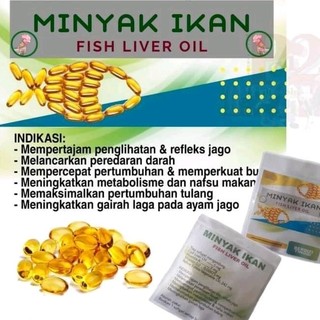 MINYAK IKAN UNTUK AYAM BANGKOK/ADUAN MINYAK HATI IKAN MINYAK IKAN SALMON MINYAK IKAN SACHET