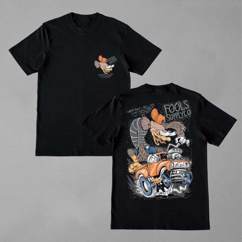 เสื ้ อยืด Fools race Donald duck blk | เสื ้ อยืดผู ้ ชาย