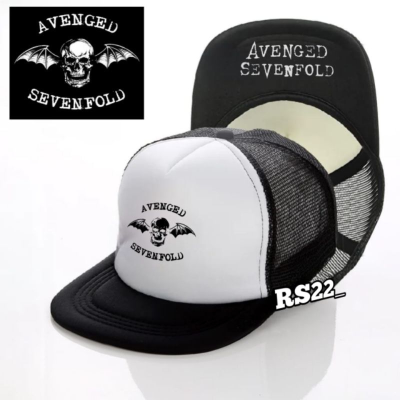 Avenged Sevenfold/ตาข่าย Snapback หมวก/หมวก Trucker พรีเมี่ยม/หมวก Distro/Snapback Trucker/หมวกร่วมสมัย/A7X Sevenfoldism