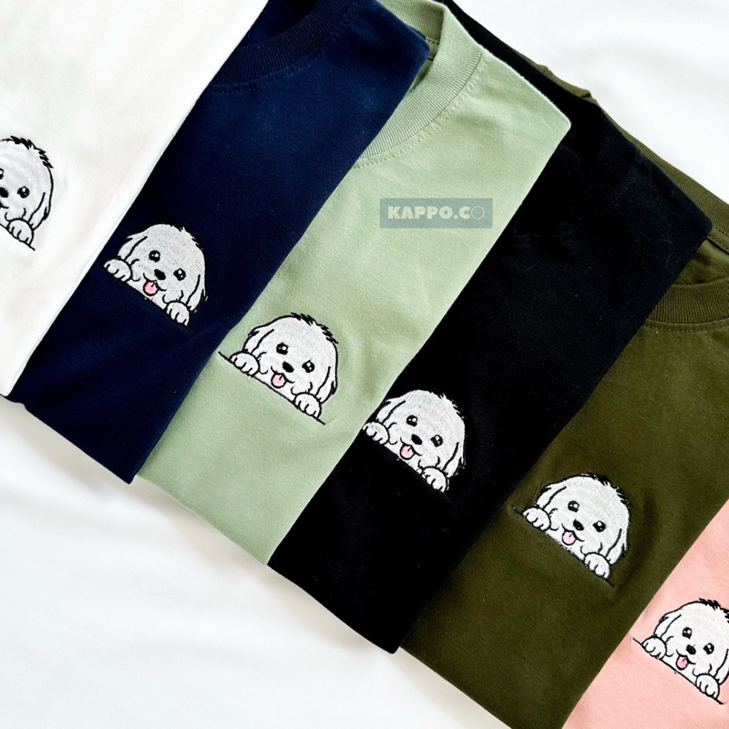 เสื้อยืดพรีเมี่ยม MALTESE EMBROIDERED BY KAPPO.CO