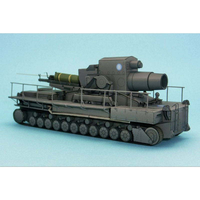 Karl Great "girl and panzer อนิเมะ" papercraft Tank Pattern Sheet 72th Scale (2BS-A14)