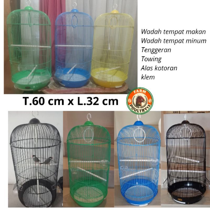 A309DB นําเข้าเหล็ก CAGE LOVEBIRD CAGE PLECI BIRD CAGE WARTING BIRD CAGE JALAK CAGE SINGING BIRD CAG