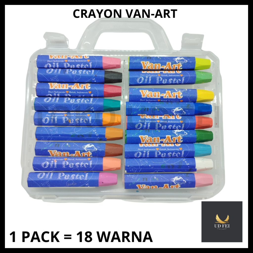 DECEMBER - (1 SET = 18 COLORS) Crayon Vanart / Crayon 18 สี / Crayon 18 สี Vanart / Crayon