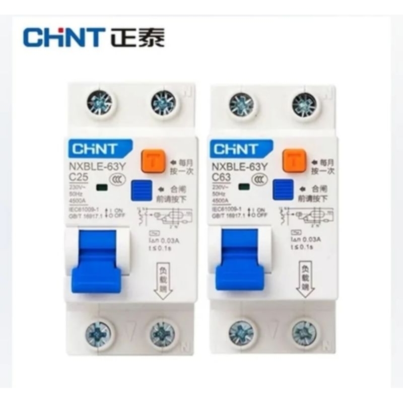 CHINT NXBLE-63Y Residual Current Operation Circuit Breaker (RCBO) 40A